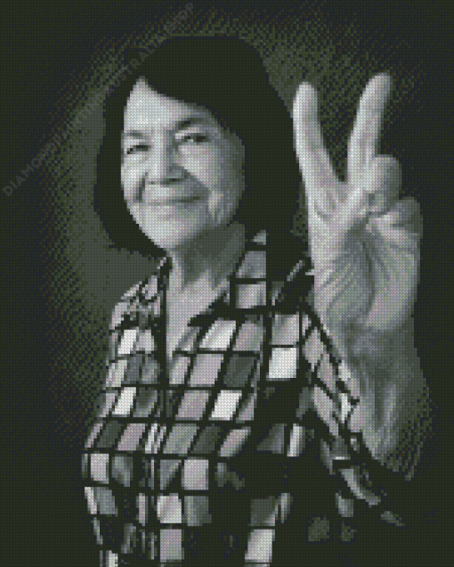 Dolores Huerta Diamond Painting