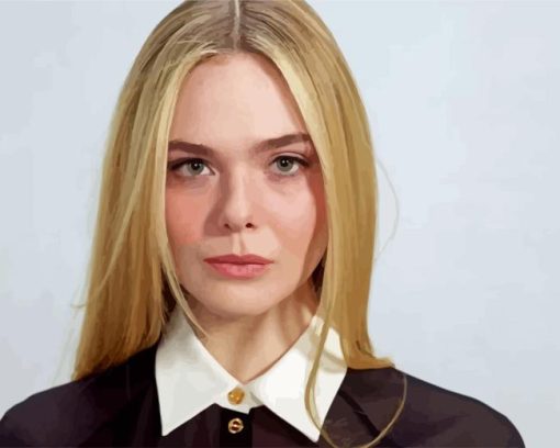 Elle Fanning Diamond Painting