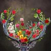 Floral Deer Antlers Diamond Painting