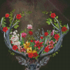 Floral Deer Antlers Diamond Painting