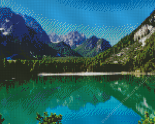 Lake Braies Diamond Painting