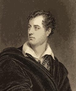 Monochrome Lord Byron Diamond Painting