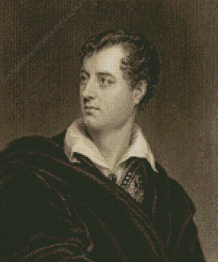 Monochrome Lord Byron Diamond Painting