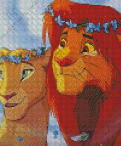 Nala And Simba Diamond Painting