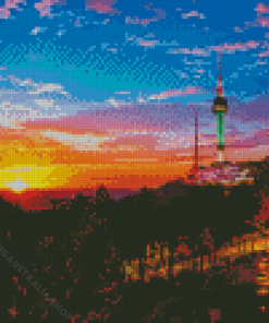 Namsan Tower Diamond Painting