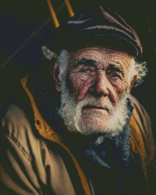 Old Fisherman Diamond Painting