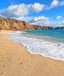 Porthcurno Beach Diamond Painting