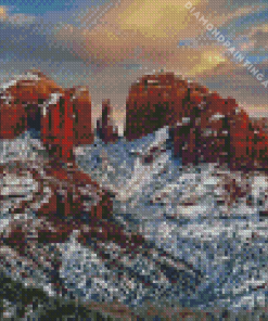 Snowy Sedona Diamond Painting